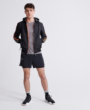 Superdry Training Lightweight Férfi Rövidnadrág Fekete | BLQYN3786